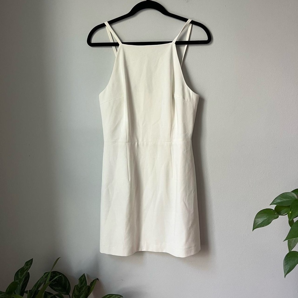 French Connection White Sheath Minidress